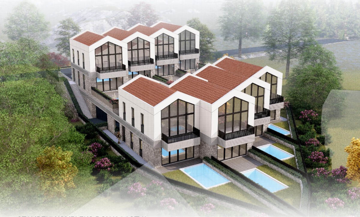 Eight Luxury Villas under Construction with Sea Views near Porto Montenegro, Tivat